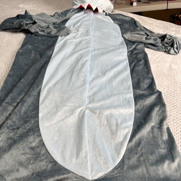 Spirit Costume One Size Unisex Shark Jumpsuit Hooded Bodysuit Jogger Outfit - Picture 7 of 15